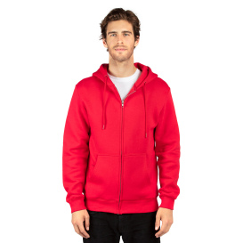 Threadfast 320Z Unisex Triblend Full-Zip Light Hoodie - Red