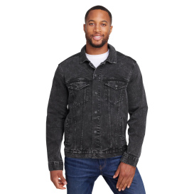 Threadfast 370J Unisex Denim Jacket - Black Denim