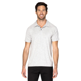 Threadfast 382PL Unisex Impact Polo - Heather Grey