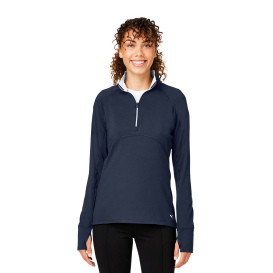 PUMA Golf 533007 Ladies Gamer Golf Quarter-Zip - Navy Blazer