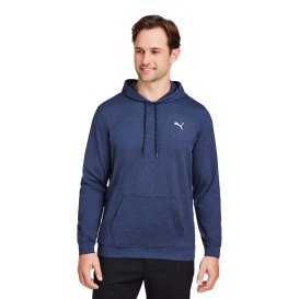 PUMA Golf 534527 Cloudspun Progress Hooded Sweatshirt - Navy Blazer Heather