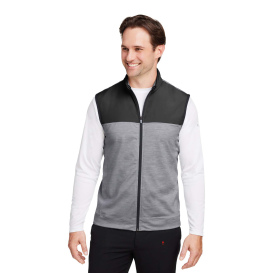 PUMA Golf 537465 Cloudspun Colorblock Vest - Puma Black/Quiet Shade Heather