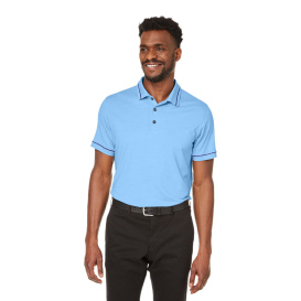 PUMA Golf 599117 Cloudspun Monarch Polo - Placid Blue Heather/Navy Blazer