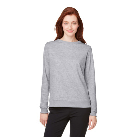 PUMA Golf 599267 Ladies Cloudspun Crewneck Sweatshirt - Light Gray Heather