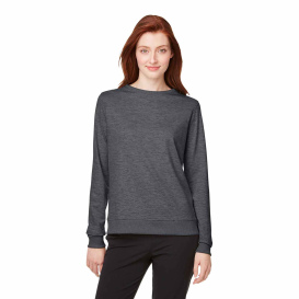 PUMA Golf 599267 Ladies Cloudspun Crewneck Sweatshirt - Puma Black Heather