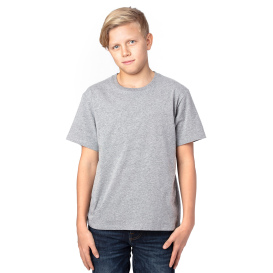 Threadfast 600A Youth Ultimate CVC T-Shirt - Heather Grey