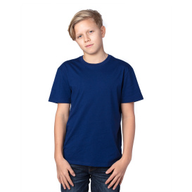 Threadfast 600A Youth Ultimate CVC T-Shirt - Navy