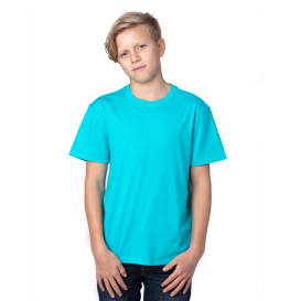 Threadfast 600A Youth Ultimate CVC T-Shirt - Pacific Blue