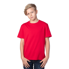 Threadfast 600A Youth Ultimate CVC T-Shirt - Red