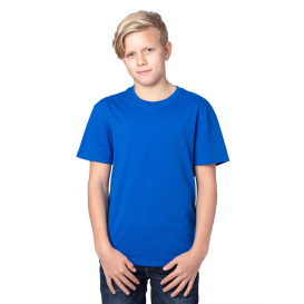 Threadfast 600A Youth Ultimate CVC T-Shirt - Royal