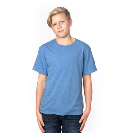 Threadfast 600A Youth Ultimate CVC T-Shirt - Royal Heather