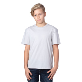 Threadfast 600A Youth Ultimate CVC T-Shirt - Silver