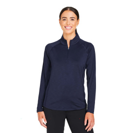 PUMA Golf 625902 Ladies You-V Quarter-Zip - Deep Navy