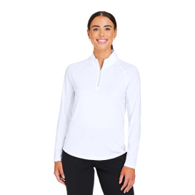 PUMA Golf 625902 Ladies You-V Quarter-Zip - White Glow