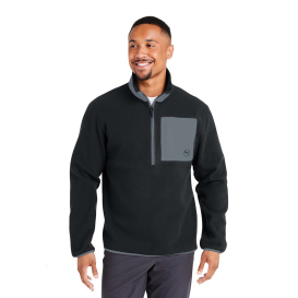 PUMA Golf 628407 Fleece Quarter-Zip - Puma Black/Slate Sky