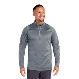 PUMA Golf 631105 Waffle Fleece Quarter-Zip - Slate Sky