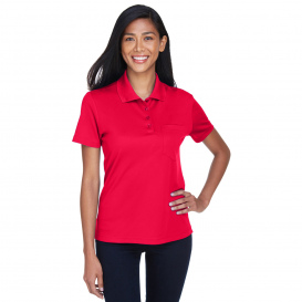 Core 365 78181P Ladies Origin Performance Pique Polo with Pocket - Classic Red