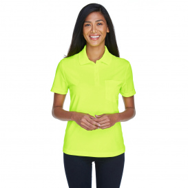 Core 365 78181P Ladies Origin Performance Pique Polo with Pocket - Safety Yellow