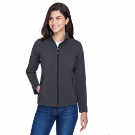 Core 365 78184 Ladies Cruise Two-Layer Fleece Bonded Soft Shell Jacket - Carbon