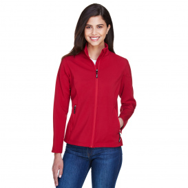 Core 365 78184 Ladies Cruise Two-Layer Fleece Bonded Soft Shell Jacket - Classic Red