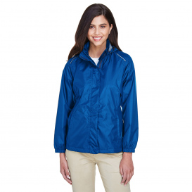 Core 365 78185 Ladies Climate Seam-Sealed Lightweight Variegated Ripstop Jacket - True Royal