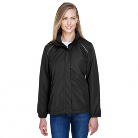 Core 365 78224 Ladies Profile Fleece-Lined All-Season Jacket - Black