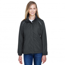 Core 365 78224 Ladies Profile Fleece-Lined All-Season Jacket - Carbon