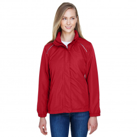 Core 365 78224 Ladies Profile Fleece-Lined All-Season Jacket - Classic Red