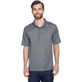 UltraClub 8210 Men\'s Cool & Dry Mesh Pique Polo - Charcoal