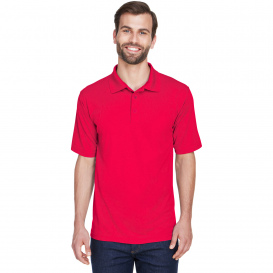 UltraClub 8210 Men\'s Cool & Dry Mesh Pique Polo - Red