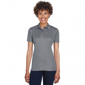 UltraClub 8210L Ladies Cool & Dry Mesh Pique Polo - Charcoal