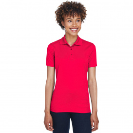 UltraClub 8210L Ladies Cool & Dry Mesh Pique Polo - Red