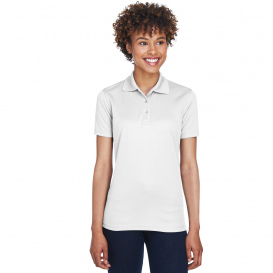 UltraClub 8210L Ladies Cool & Dry Mesh Pique Polo - White