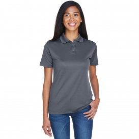 UltraClub 8404 Ladies Cool & Dry Sport Polo - Charcoal