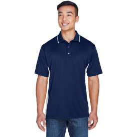 UltraClub 8406 Men\'s Cool & Dry Sport Two-Tone Polo - Navy/White