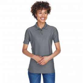 UltraClub 8414 Ladies Cool & Dry Elite Performance Polo - Charcoal