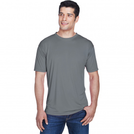 UltraClub 8420 Men\'s Cool & Dry Performance Interlock T-Shirt - Charcoal