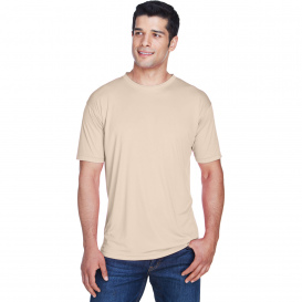 UltraClub 8420 Men\'s Cool & Dry Performance Interlock T-Shirt - Sand