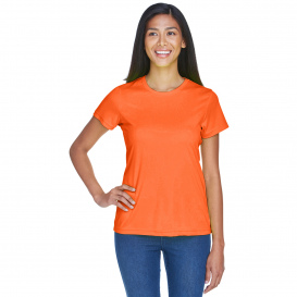 UltraClub 8420L Ladies Cool & Dry Performance Interlock T-Shirt - Bright Orange