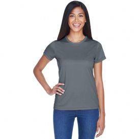 UltraClub 8420L Ladies Cool & Dry Performance Interlock T-Shirt - Charcoal