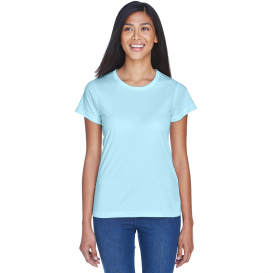 UltraClub 8420L Ladies Cool & Dry Performance Interlock T-Shirt - Ice Blue