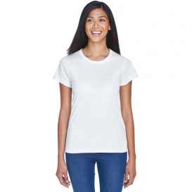 UltraClub 8420L Ladies Cool & Dry Performance Interlock T-Shirt - White