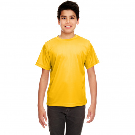 UltraClub 8420Y Youth Cool & Dry Performance Interlock T-Shirt - Gold