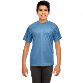 UltraClub 8420Y Youth Cool & Dry Performance Interlock T-Shirt - Indigo