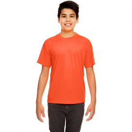 UltraClub 8420Y Youth Cool & Dry Performance Interlock T-Shirt - Orange