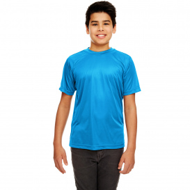 UltraClub 8420Y Youth Cool & Dry Performance Interlock T-Shirt - Sapphire