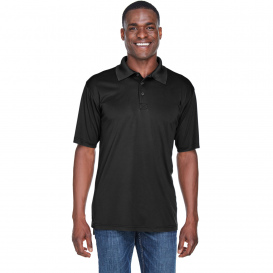 UltraClub 8425 Men\'s Cool & Dry Sport Performance Interlock Polo - Black