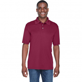 UltraClub 8425 Men\'s Cool & Dry Sport Performance Interlock Polo - Maroon