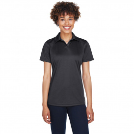 UltraClub 8425L Ladies Cool & Dry Sport Performance Interlock Polo - Black