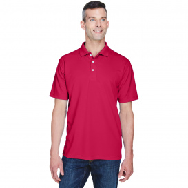 UltraClub 8445 Men\'s Cool & Dry Stain-Release Performance Polo - Cardinal 